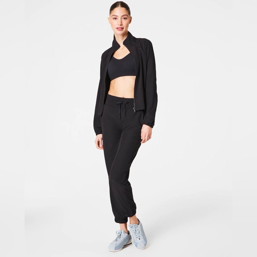 NWT SPANX On The Move Jogger Pants in Very Black UPF 50+ Size XL NEW